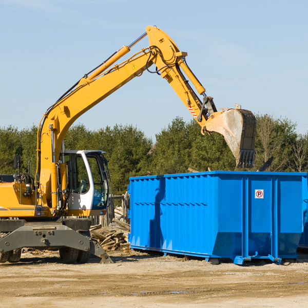 are there any restrictions on where a residential dumpster can be placed in Excelsior Springs